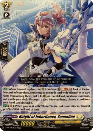 Knight of Inheritance, Emmeline - D-PR/152EN - Promo
