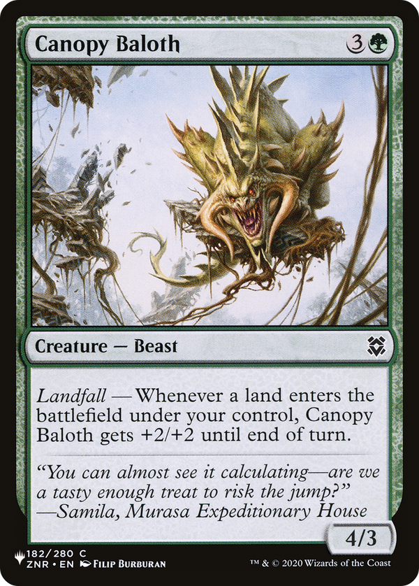 Canopy Baloth (182) - ZNR Reprint (PLST)
