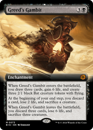 Greed's Gambit - Extended Art (BIG)