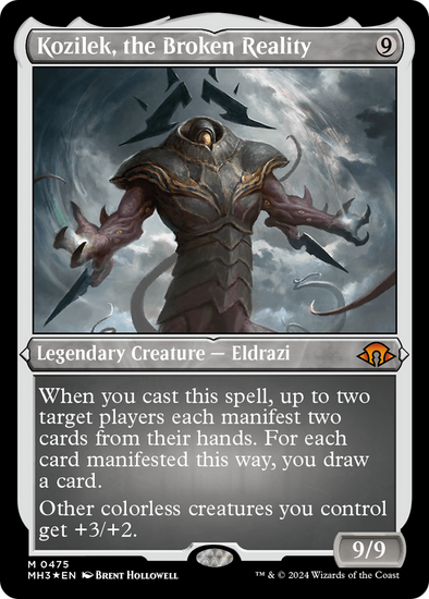 Kozilek, the Broken Reality (Etched) (MH3)