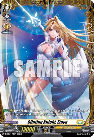 Glinting Knight, Etgya (Frame Rare) - D-PR/174EN - Promo