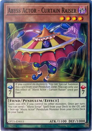 Abyss Actor - Curtain Raiser - OP21-EN015 - Common - Unlimited