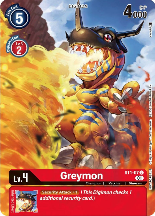 Greymon (Dimensional Phase Pre-Release) - ST1-07 - Promo