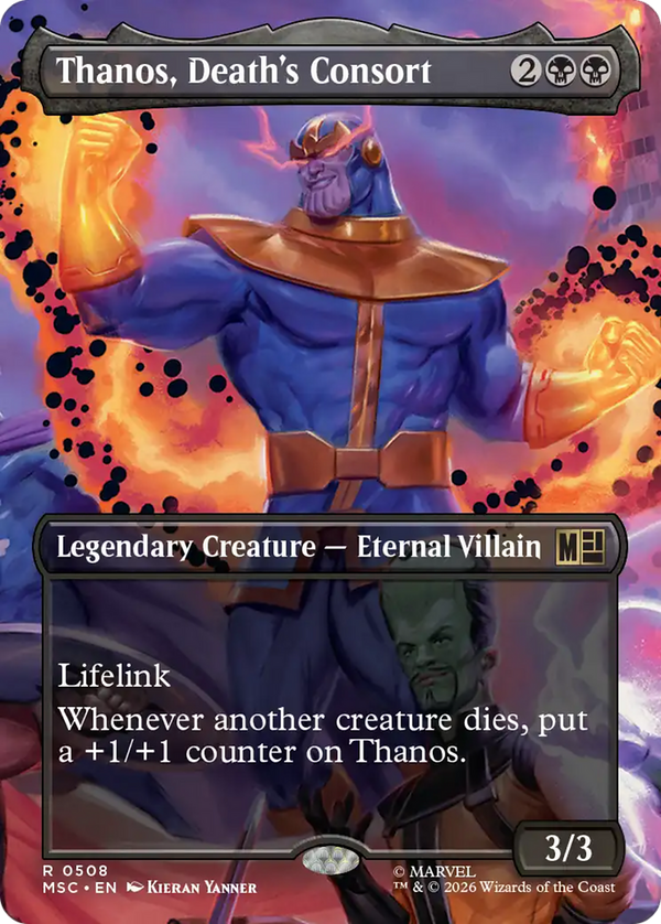 Thanos, Death's Consort - Borderless Scene: Villains Unleashed (MSC) (Pre-Order)