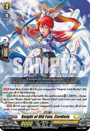 Knight of Old Fate, Cordiela (198) - D-PR/198EN 2023 - Promo