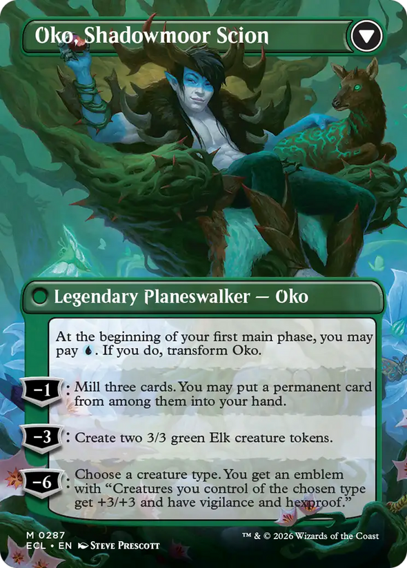 Oko, Lorwyn Liege // Oko, Shadowmoor Scion - Borderless (ECL)