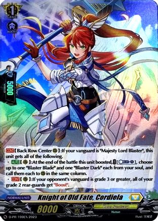 Knight of Old Fate, Cordiela (Foil) (199) - D-PR/199EN 2023 - Promo