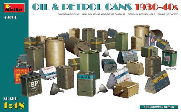 MiniArt - Oil & Petrol Cans 1930-40s 1/48 [49006]