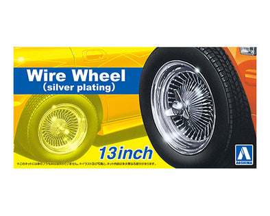 Aoshima - Wire Wheel (Silver Plating) 13" 1/24