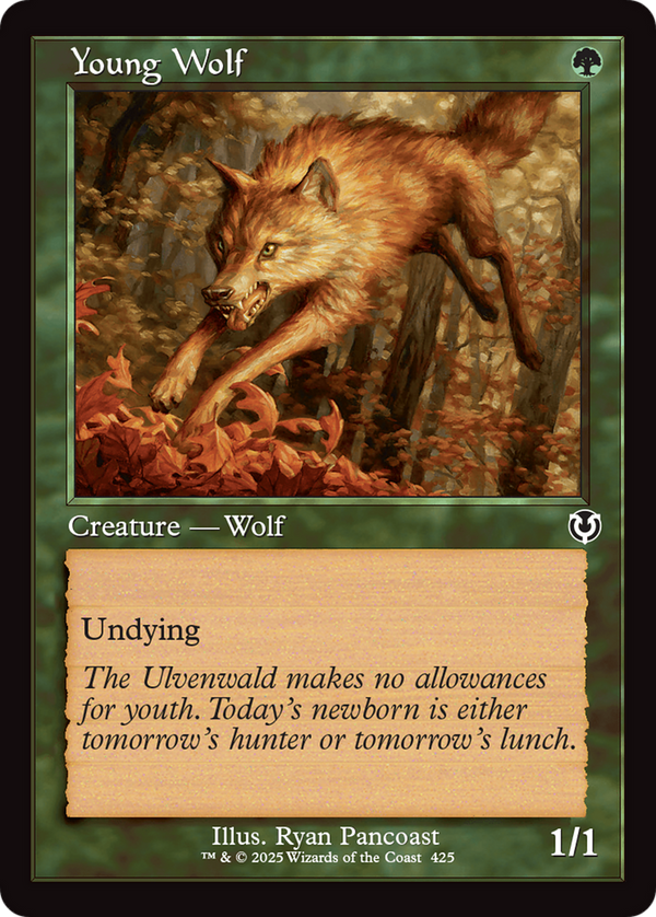 Young Wolf - Retro Frame (INR)