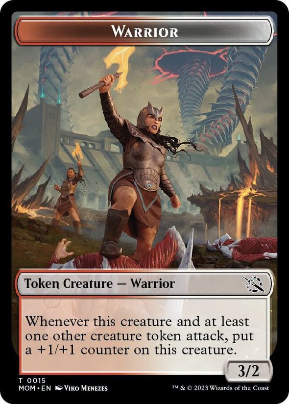 Dinosaur // Warrior Token (Foil) (TMOM)
