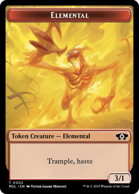 Phyrexian Hydra // Elemental Token (Foil) (TMOM)