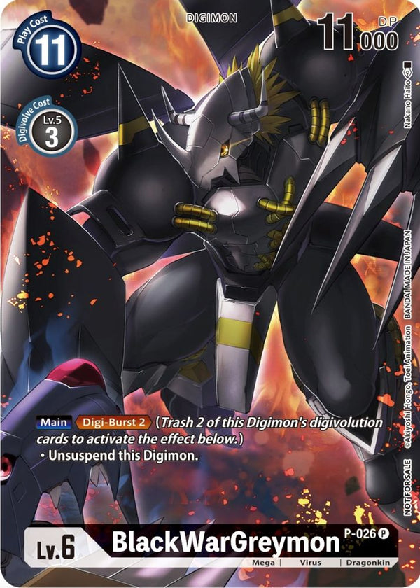 BlackWarGreymon (Winner Pack Across Time) - P-026 - Promo