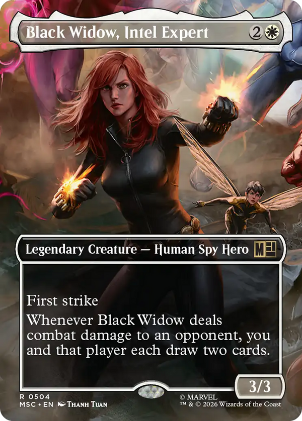 Black Widow, Intel Expert - Borderless Scene: Heroes United (MSC) (Pre-Order)