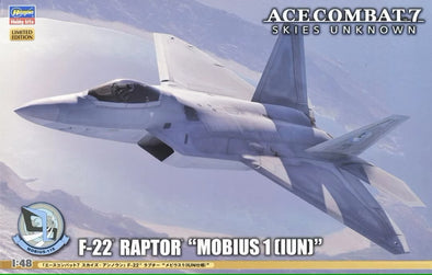 Hasegawa - Ace Combat 7 Skies Unknown F-22 Raptor "Mobius 1 (IUN)" 1/48 (Limited Edition)