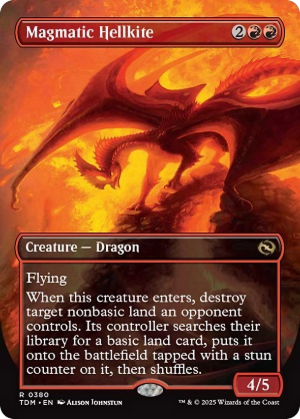 Magmatic Hellkite - Reversible Borderless (TDM)