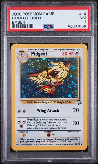 PIDGEOT (14) - POKEMON GAME BASE II - BASE II - HOLO - NM 7