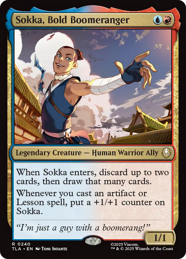 Sokka, Bold Boomeranger (TLA)