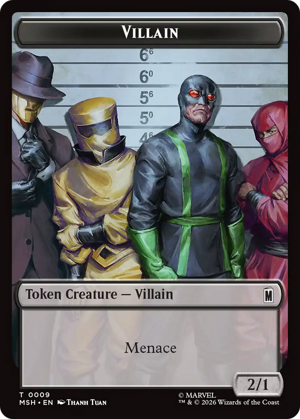 Villain (009) // Robot Villain (020) Token (TMSH)