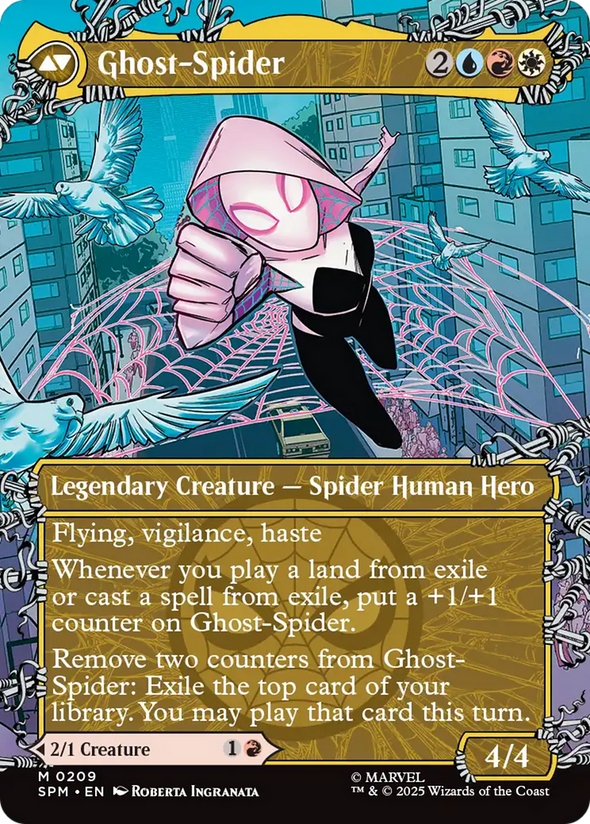 Gwen Stacy // Ghost-Spider - Borderless Web-Slinger (SPM)