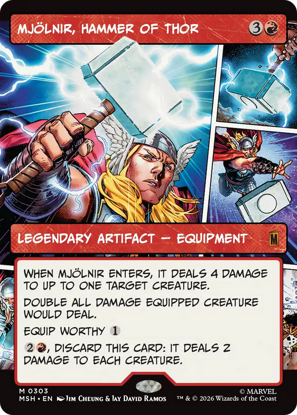 Mjolnir, Hammer of Thor - Panel Showcase (MSH) (Pre-Order)