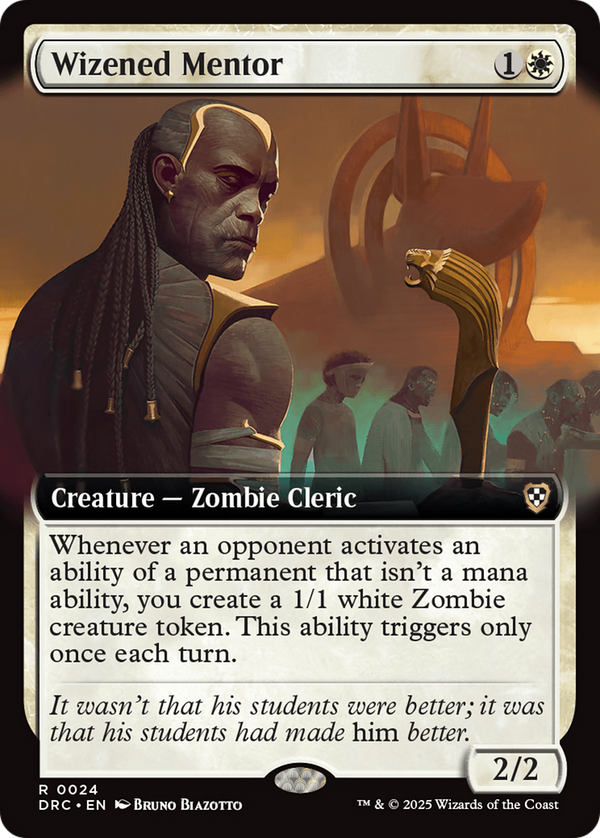 Wizened Mentor - Extended Art (DRC)