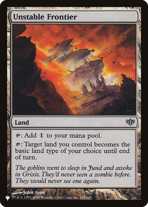 Unstable Frontier - CON Reprint (PLST)