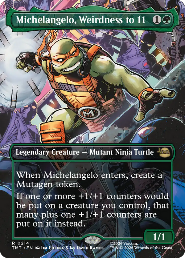 Michelangelo, Weirdness to 11 - Borderless Scene (TMT)