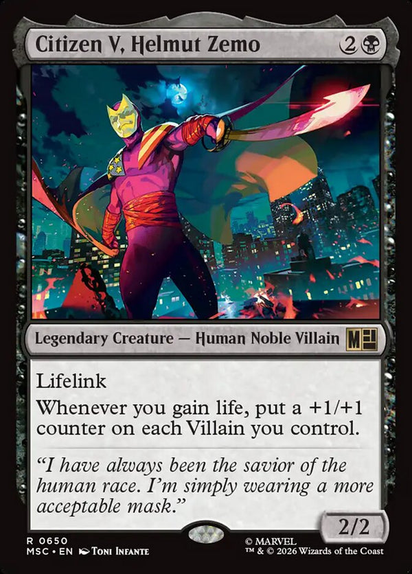 Citizen V, Helmut Zemo (MSC)