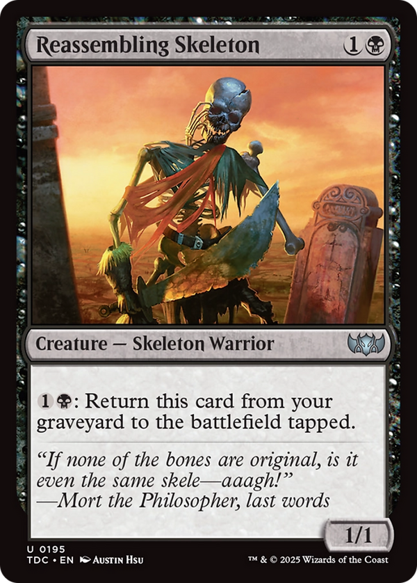 Reassembling Skeleton (TDC)
