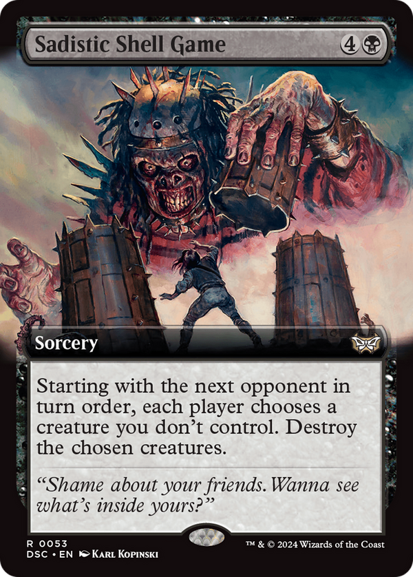 Sadistic Shell Game - Extended Art (DSC)