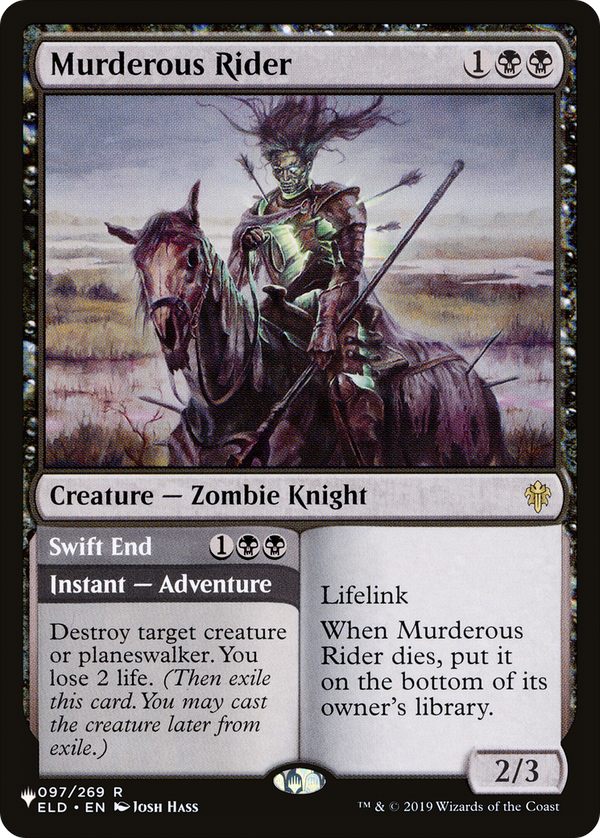 Murderous Rider // Swift End - ELD Reprint (PLST)