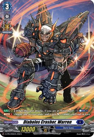 Diabolos Crasher, Warren (205) - D-PR/205EN - Promo
