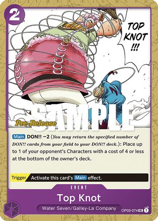 Top Knot (Pre-Release) - OP03-074 - Uncommon