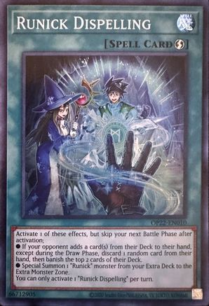 Runick Dispelling - OP22-EN010 - Super Rare - Unlimited