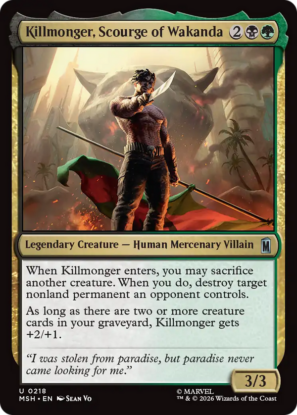Killmonger, Scourge of Wakanda (MSH) (Pre-Order)