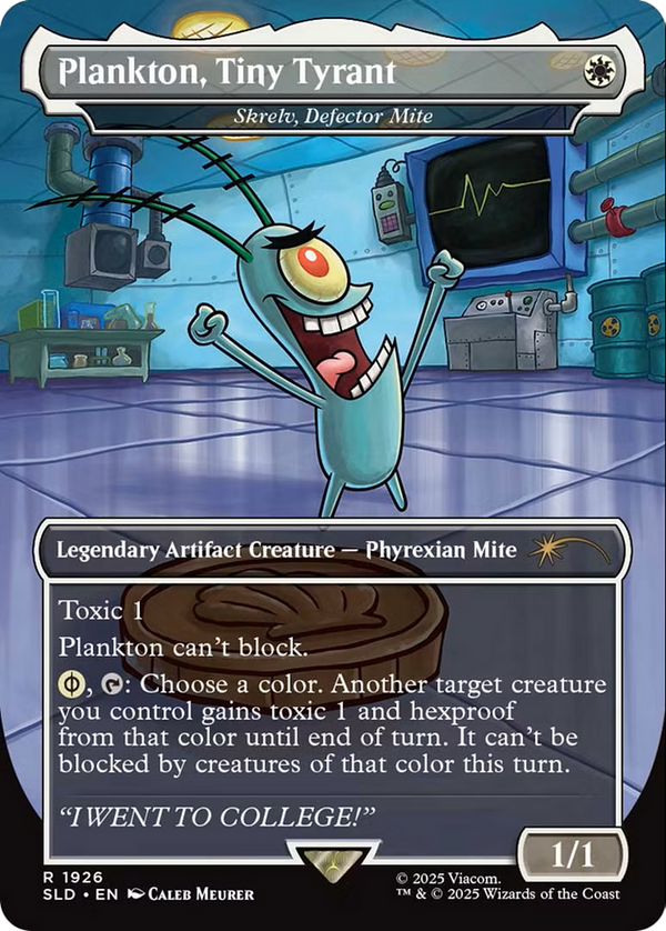 Plankton, Tiny Tyrant // Skrelv, Defector Mite - Spongebob Squarepants: Legends of Bikini Bottom (SLD)