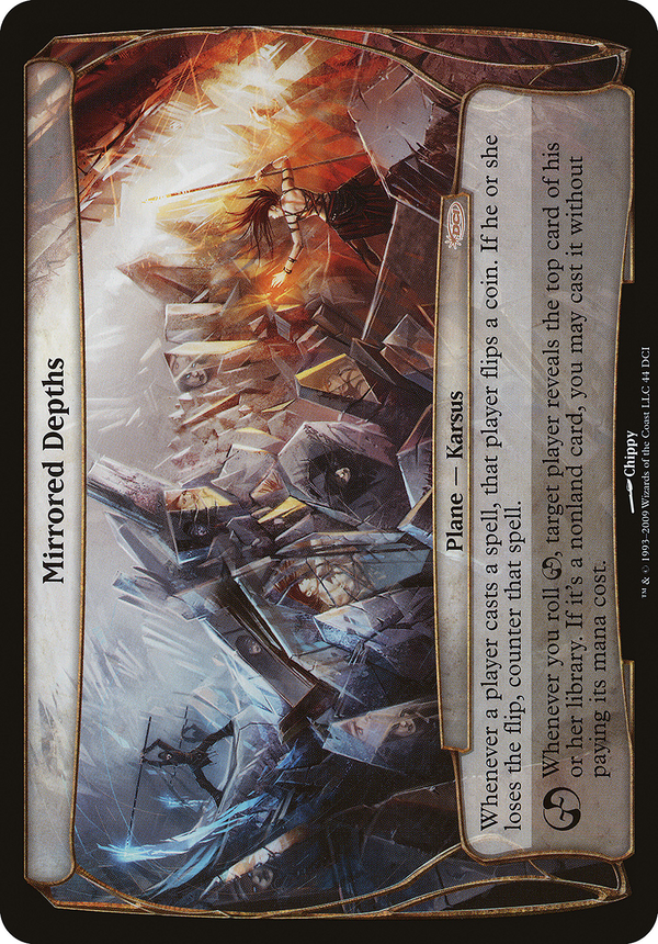 Mirrored Depths - Oversized Planechase Card (DCI)
