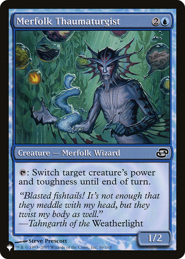 Merfolk Thaumaturgist - PLC Reprint (PLST)