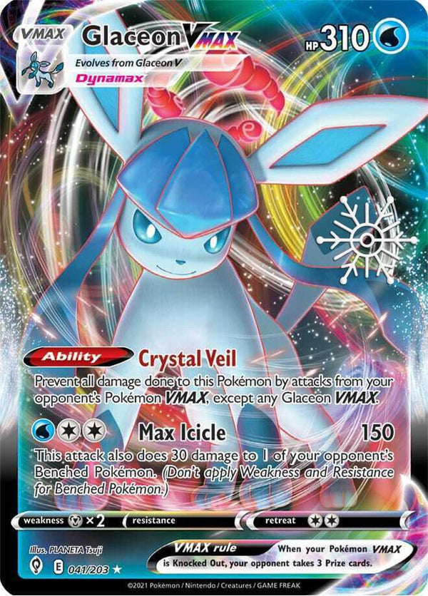 Glaceon VMAX - 041/203 - Ultra Rare Promo (2023 Holiday Calendar)