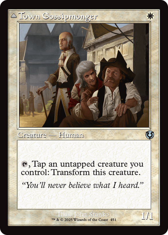 Town Gossipmonger // Incited Rabble - Retro Frame (INR)
