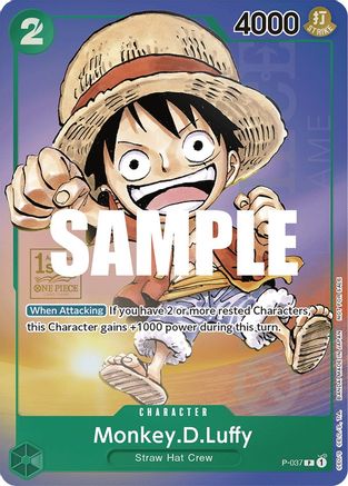 Monkey.D.Luffy (037) (1st Anniversary Tournament) (Foil) - P-037 - Promo