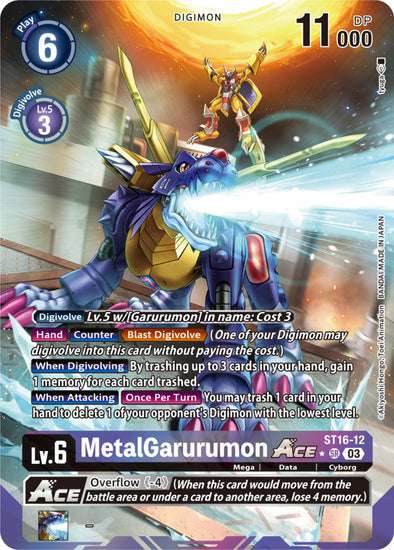 MetalGarurumon Ace (Alternate Art) - ST16-12 - Super Rare