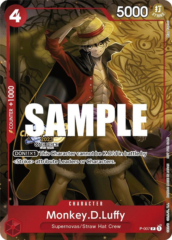 Monkey.D.Luffy (007) (CS 2023 Celebration Pack) - P-007 - Promo