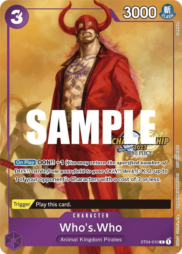 Who's.Who (CS 2023 Celebration Pack) - ST04-010 - Common