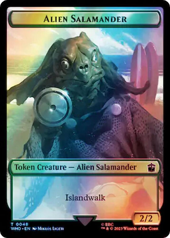 Alien Rhino // Alien Salamander Token (Surge Foil) (TWHO)