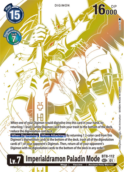 Imperialdramon Paladin Mode (Blast Ace Special Edition) (Alternate Art) - BT8-112 - Secret Rare