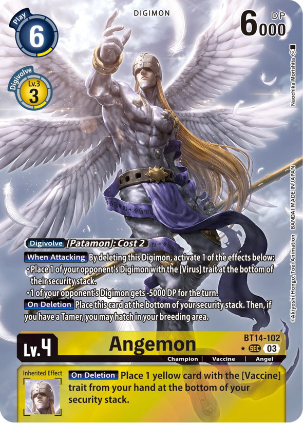 Angemon (Alternate Art) - BT14-102 - Secret Rare