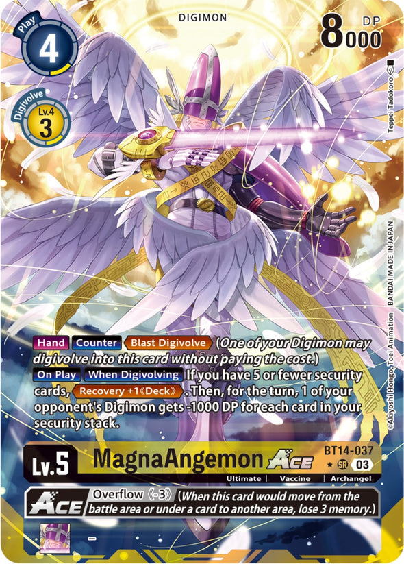 MagnaAngemon Ace (Alternate Art) - BT14-037 - Super Rare