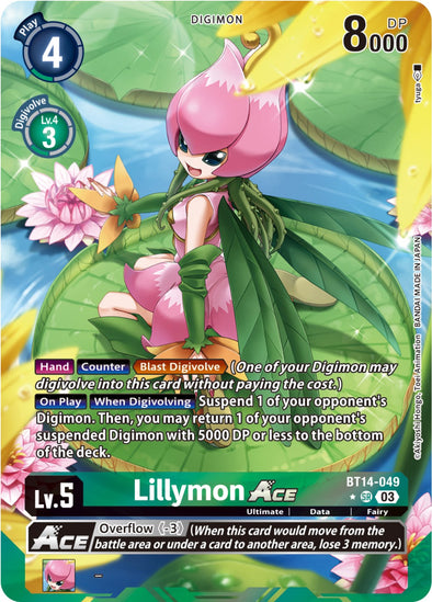 Lillymon Ace (Alternate Art) - BT14-049 - Super Rare